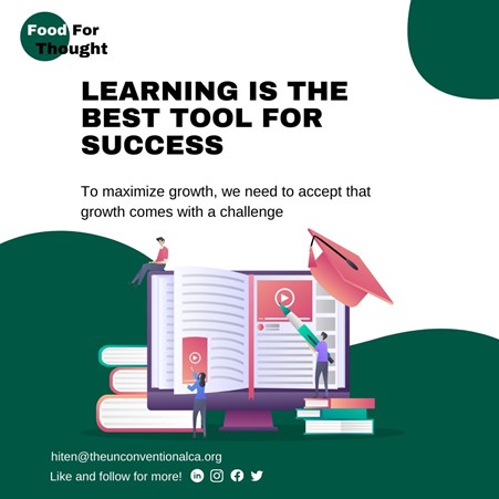Learning is the best tool for success